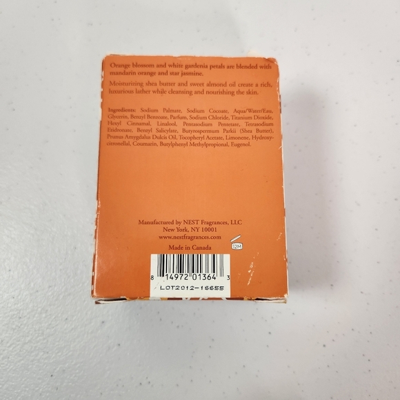 Natori Discontinued Bar Soap Orange Blossom Gardenia New in Box 297g - Picture 4 of 4